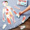Blue Panda 17-Pcs Large Magnetic Human Body Puzzle for Kids, Double-Sided Anatomy and Organs, Skeleton, Body Parts Model (3 ft) - 2 of 4