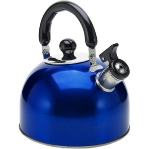 YBM Home Induction Compatible Stainless Steel 3 Liter Stovetop Whistling Tea Kettle with Handle - 1 of 3