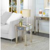 Gold Coast Mirrored End Table with Drawer - Breighton Home - 2 of 4