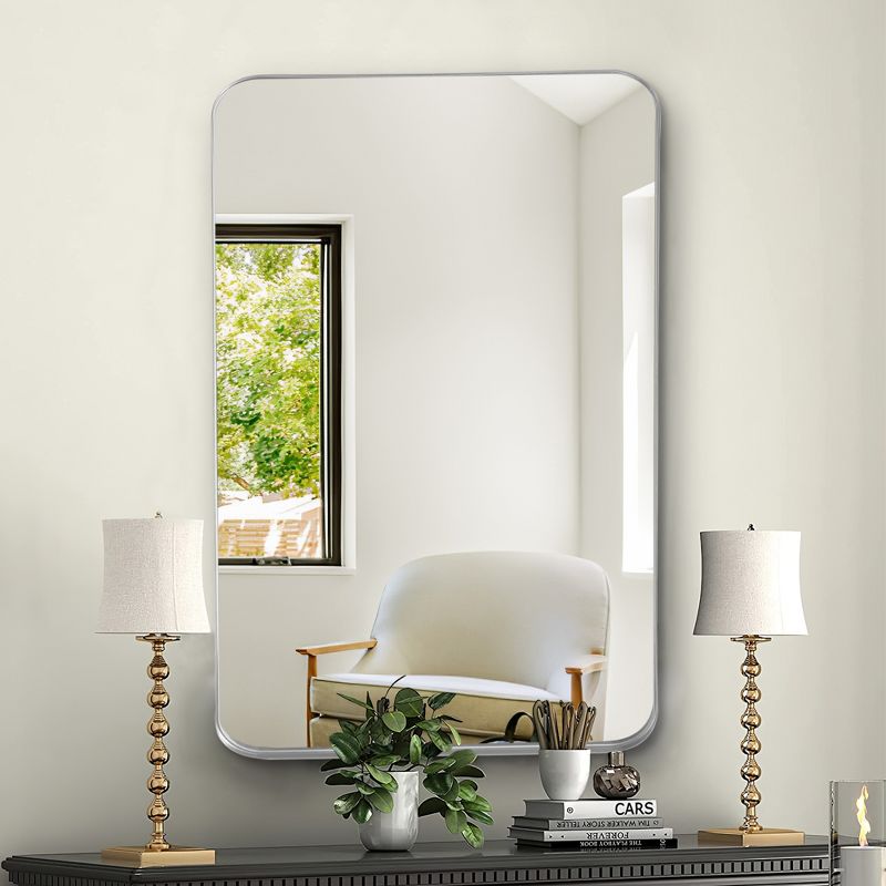 Neutypechic Metal Frame Arched Wall Mounted Mirror Decorative Wall Mirror, 1 of 9
