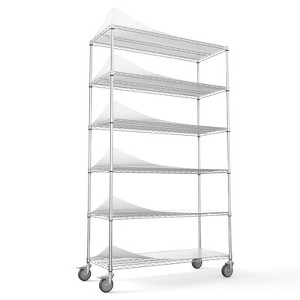 FONTOI Metal Storage Shelves, Adjustable Heavy Duty Shelving Unit, Standing Storage Rack Shelf Organizer - 1 of 4