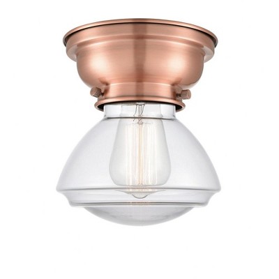Olean - 1 Light Flush Mount In Industrial Style-6.4 Inches Tall and 6.75 Inches Wide