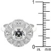 Slickblue Eye-Catching Queen Mary Antique Milgrain Ring with Pave Cubic Zirconia, Size 5 to 10 - 4 of 4