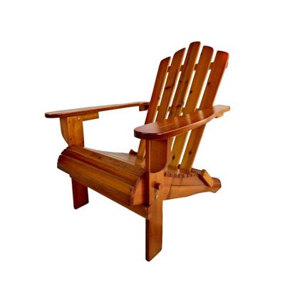 SKRAN Outdoor Accent Club Chair,Populus Wood Reclining Wooden Outdoor Rocking chair,Adirondack chair for Porch patios,Decks and Backyards