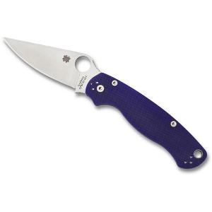 Spyderco Para Military 2 Folding Pocket Knife with 3.42" CPM S110V Steel Blade | Get a Secure Grip with the Lightweight G-10 Handle, Dark Blue - 1 of 4