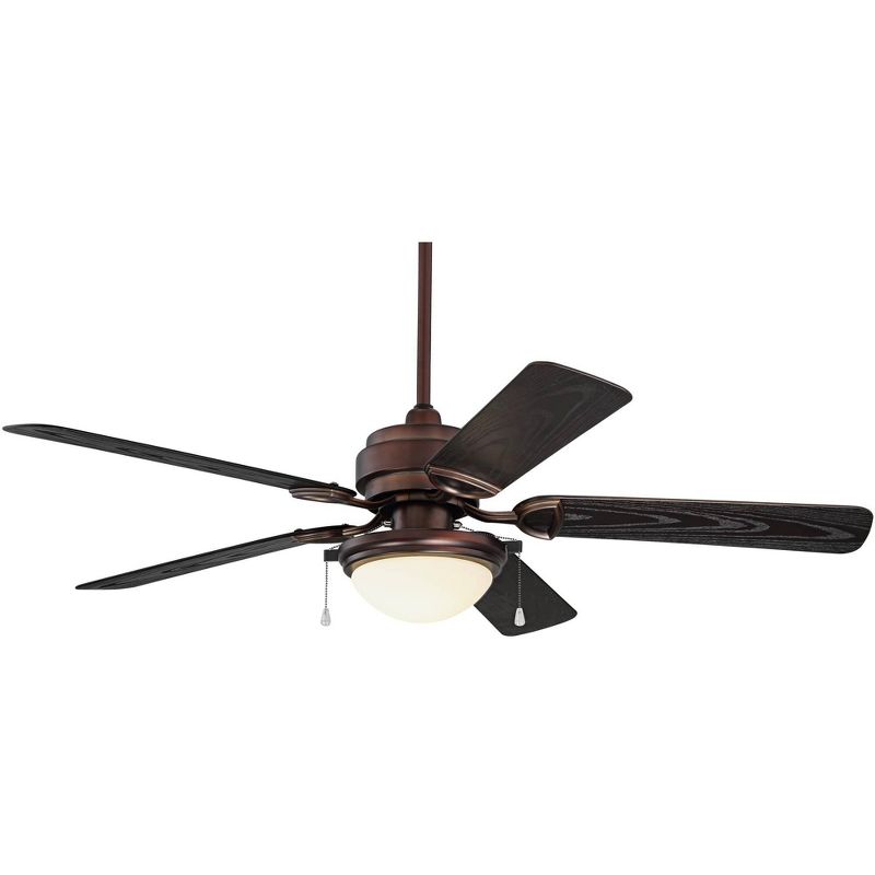 52" Casa Vieja Marina Breeze Industrial Rustic Farmhouse Indoor Outdoor Ceiling Fan with LED Light Oil Brushed Bronze Wet Rated for Patio Exterior, 1 of 8