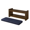 NicBex Entryway Bench with Lower Shelf Shoe Rack, Modern Compact Foot Stool with Removable Cushion, Storage Bench for Bedroom - 4 of 4