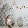 3 Sprouts Kids Recycled Fabric Play Tent - Checkerboard Green - 2 of 4