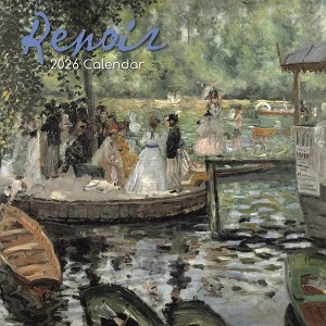 2026 Square Wall Calendar, Renoir, 16-Month Arts & Antiques Theme with 180 Reminder Stickers (12x12 In) - 1 of 4