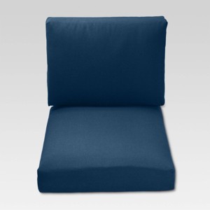 Fullerton 2pc Outdoor Deep Seating Cushion Set - Navy - Threshold , Blue