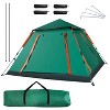 FURNIinspire Camping Tents Premium Family Camping Tent, All-Weather Outdoor Foldable Tent With 2 Mosquito Nets Windows, Green, 84.65"*84.65"*53.54" - 2 of 4