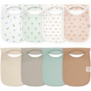 KeaBabies 8-Pack Hallo Baby Drool Bibs , Baby Bibs for Boys, Girls, Pull-on Bibs for Baby Boy, Baby Girl, Baby Bib Unisex - 1 of 4