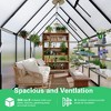 Aluminum-Framed Polycarbonate Greenhouse, Heavy Duty Polycarbonate Greenhouse with Roof Vent, Large Enhanced Aluminum Greenhouse Kit - 3 of 4