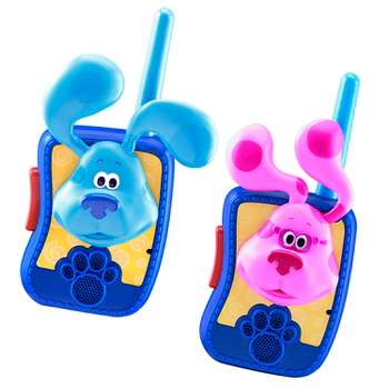 eKids Blues Clues Walkie Talkies for Kids, Indoor and Outdoor Toys for Toddlers and Fans of Blues Clues Toys - Multicolor (BC-207.EXV1OL)
