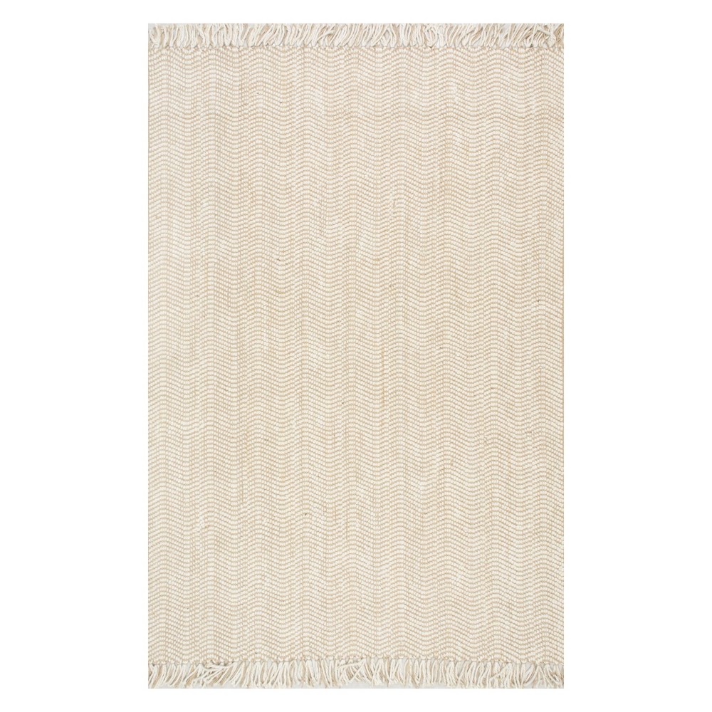 9'x12' Off White Solid Tufted Area Rug - nuLOOM