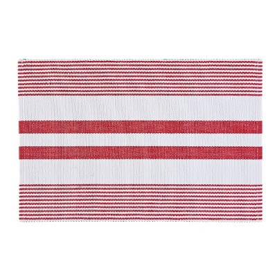 C&F Home Red & White Stripe Single July 4th Placemat