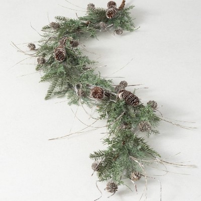 Sullivans 6' Cedar & Pine Artificial Garland 72"L Green