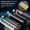 YEVYO Rechargeable Foil Shaver, Electric Razor for Men with 3 Speeds, IPX7 Waterproof - 4 of 4