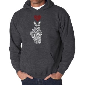 LA Pop Art Men's Word Art Hooded Sweatshirt - K-Pop - 1 of 4