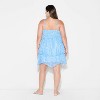 Women's Knit Chiffon Mini A-Line Dress - Wild Fable™ - 3 of 3