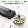 GERYON High-Powered Vacuum Sealer Machine | Fast Sealing for Food Storage & Sous Vide | Includes Starter Kit for Containers, Slim Black Design - 4 of 4