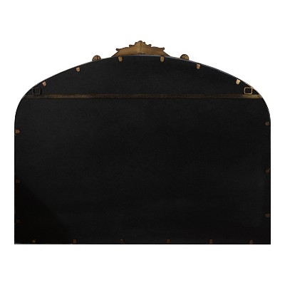 Arendahl Traditional Bronze Arch Wall Mirror with Ornate Crown