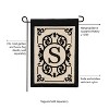 Evergreen Flag Cambridge Chic Letter S Monogram Applique Garden Flag - 12.5" Wide x 18" High - 3 of 4
