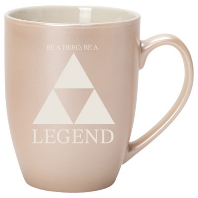 100 North Three Scales 10 Ounce White and Precious Pearl Metallic Finish, Comfortably Fits Your Hands, New Bone China Coffee Tea Cup Mug, Be A Hero,