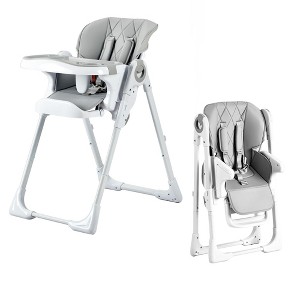 Baby High Chair, Adjustable Infant Highchairs with Removable Tray for Easy Cleaning, Foldable High Chairs for Babies & Toddlers - 1 of 4