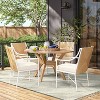 Stanton 2pk Rush Weave Patio Dining Chairs - White/Natural - Threshold™ designed with Studio McGee - image 2 of 4