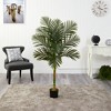 Nearly Natural 5-ft Golden Cane Artificial Palm Tree - 3 of 4
