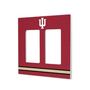 NCAA Big Ten Universities Stripe Hidden-Screw Light Switch Plate for Double Rocker - 1 of 4