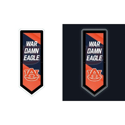 Evergreen Ultra-Thin Glazelight LED Wall Decor, Pennant, Auburn University- 9 x 23 Inches Made In USA
