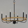 Maxim Lighting Franklin 6 - Light Chandelier in  Driftwood/Black - 2 of 4