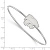 Black Bow Jewelry Sterling Silver Kansas State Wildcats NCAA Bangle Bracelet 7 Inch - 2 of 3