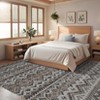 Vintage Geometic Rugs for Living Room Non Slip Non Shedding Washable Ultra Thin Carpet Stain Resistant Indoor Foldable Soft Rug for Bedroom Kitchen - 3 of 4
