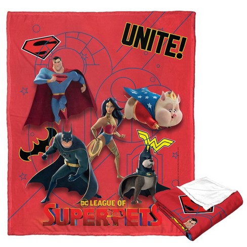 Warner Brothers DC Superpets Super Pet Team Silk Touch Throw Blanket - image 1 of 3