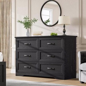 5/6 Drawers Dresser for Bedroom,Chest of Drawers,Farmhouse Modern Wooden Dresser,Storage Organizer Dresser for Bedroom,Living Room,Kids Room - 1 of 4