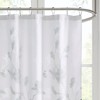 72x72'' Floral Printed Burnout Shower Curtain - 4 of 4