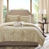9Pcs Comforter Set, Luxury Bedding Set, Cotton Bed Comforter - 2 of 4