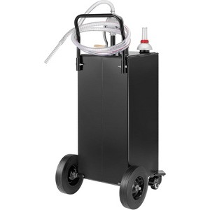 Fuel Tank with Pump, Heavy Duty Portable Gasoline Tank with Roller/Hose/Fuel Transfer Storage Tank - 1 of 4