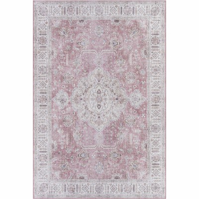Hauteloom Bergman Distressed Red Area Rug