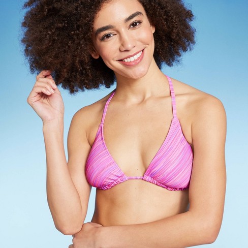 Women'striangle Bikini Top - Wild Fable™ Purple Xl: Comfort