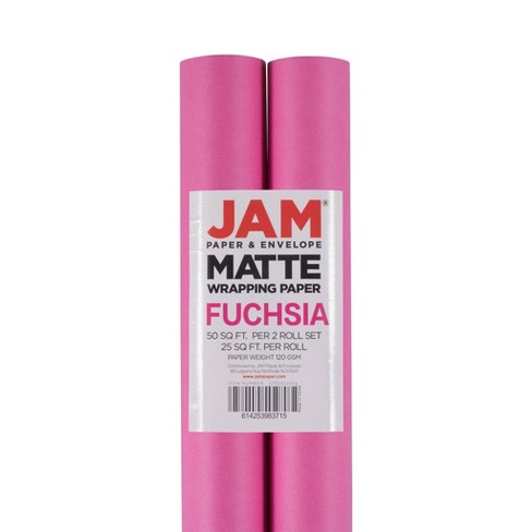 Jam Paper Black Matte Gift Wrapping Paper Rolls - 2 Packs Of 25 Sq. Ft. :  Target