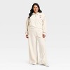 Women's High-Rise Straight Leg French Terry Cargo Sweatpants - Ava & Viv™ - 3 of 3