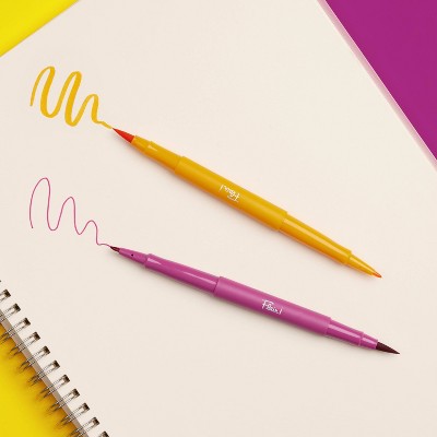 Paper Mate Flair 8pk Dual Brush Pens Multicolored
