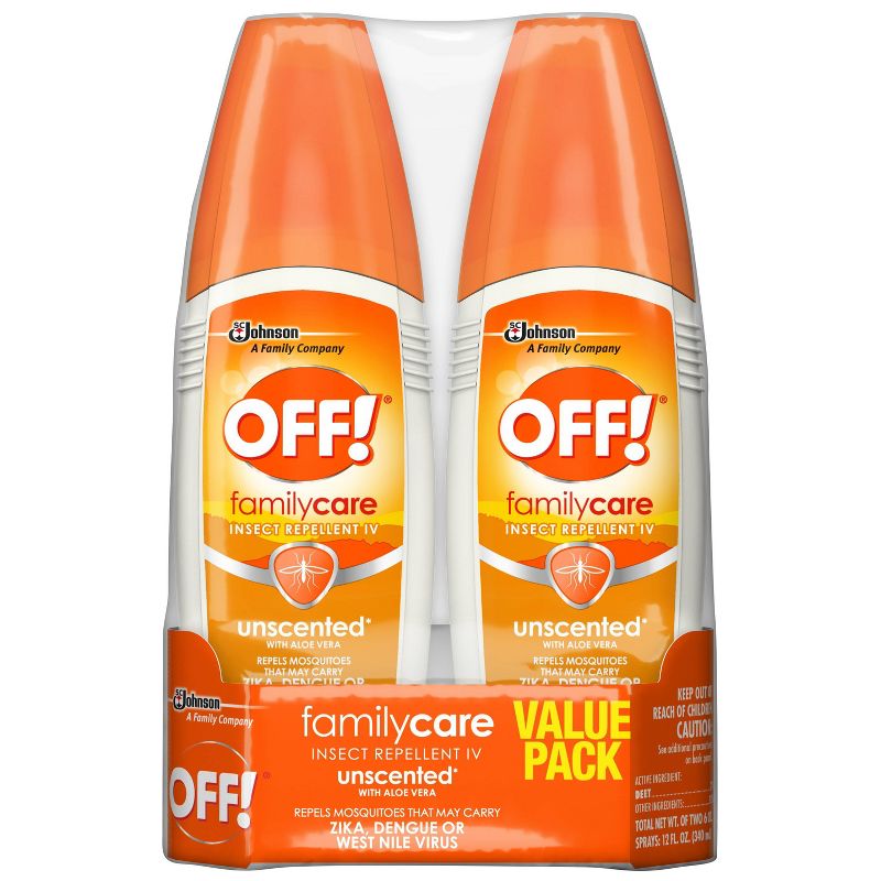 OFF! FamilyCare Mosquito Repellent Unscented - 6oz, 2ct, 1 of 13