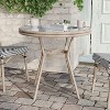 Flash Furniture Marseille Indoor/Outdoor Commercial Bistro 31.5" Table, Textilene, Glass Top, Bamboo Print Aluminum Frame - 2 of 4
