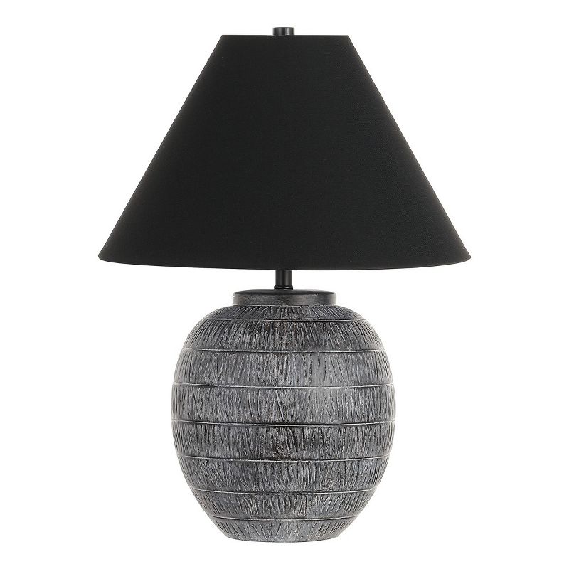 Naomi 22 Inch Ceramic Table Lamp - Grey/Black - Safavieh., 1 of 5