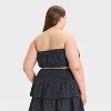 Women's Crinkle Gauze Tube Top - Universal Thread™ - 2 of 3